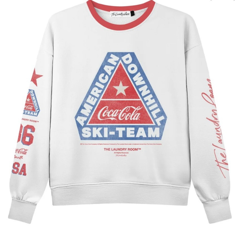 The Laundry Room Coca Cola American Downhill Ski Team White Sweater